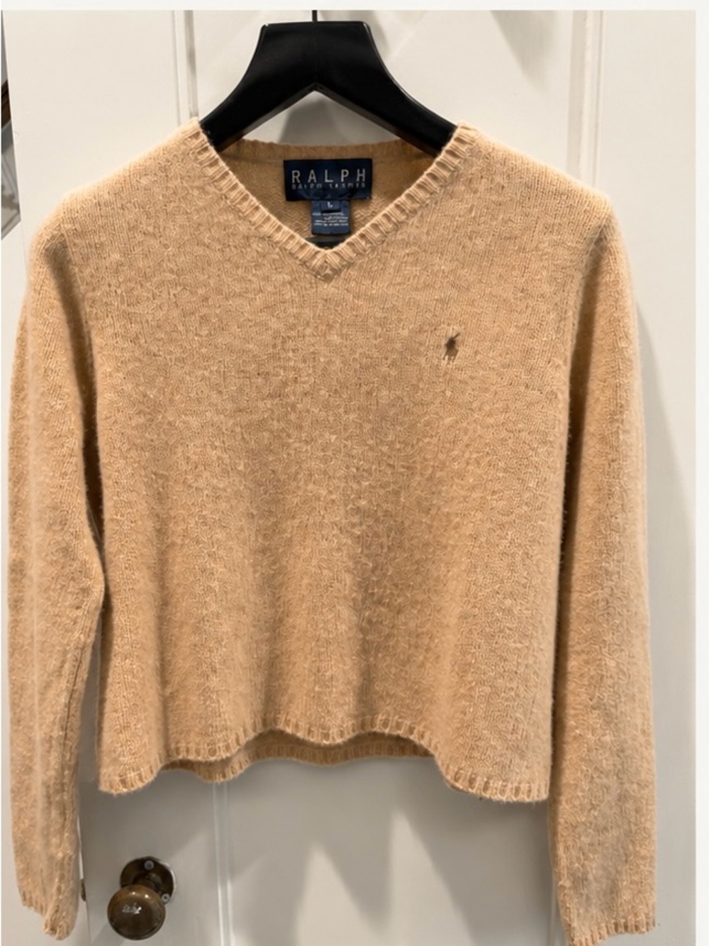 Vintage Ralph Lauren 100% Lambswool V-Neck Sweater